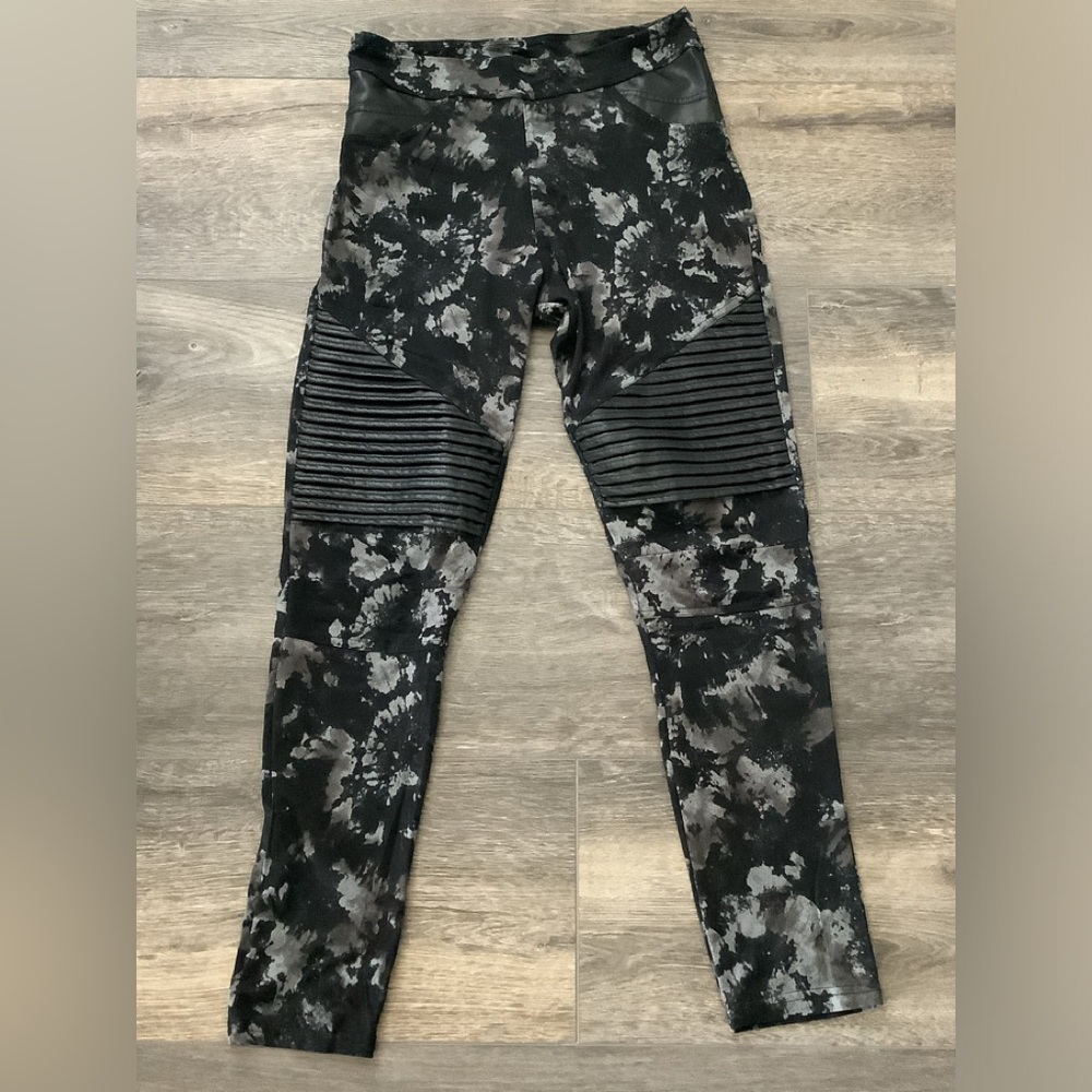 Camo Moto biker leggings L